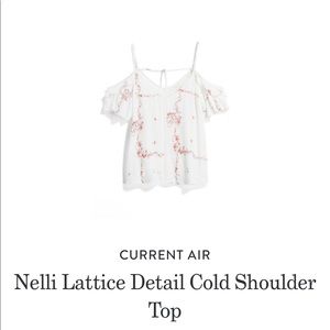 Current Air cold shoulder top